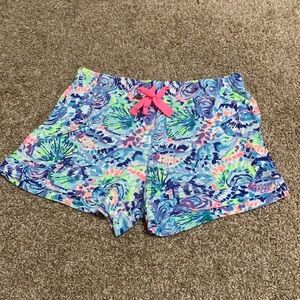 Lilly Pulitzer Blue Sleep Shorts
